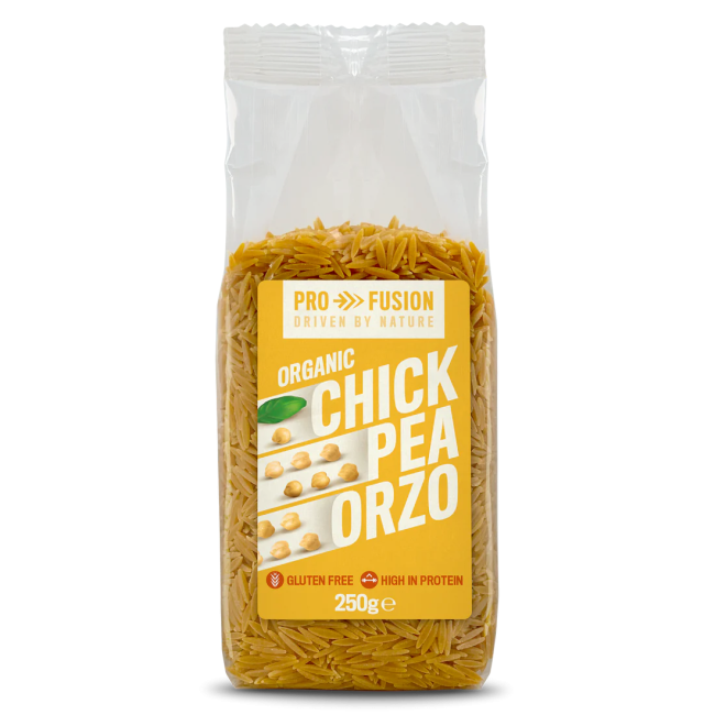 Paste orzo din naut bio 250g Profusion Paste orzo din naut bio 250g Profusion