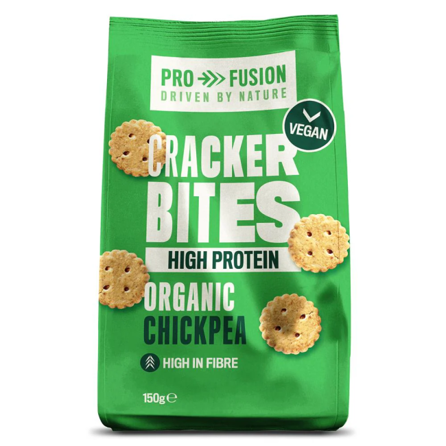 Crackers proteici cu faina de naut bio 150g Profusion Crackers proteici cu faina de naut bio 150g Profusion