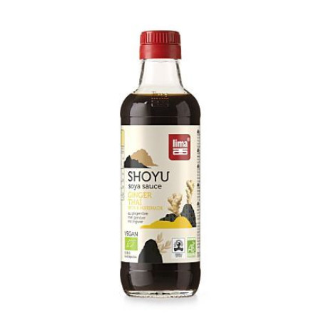 Sos De Soia Shoyu Ginger Thai Eco 250ml  Lima Sos De Soia Shoyu Ginger Thai Eco 250ml  Lima