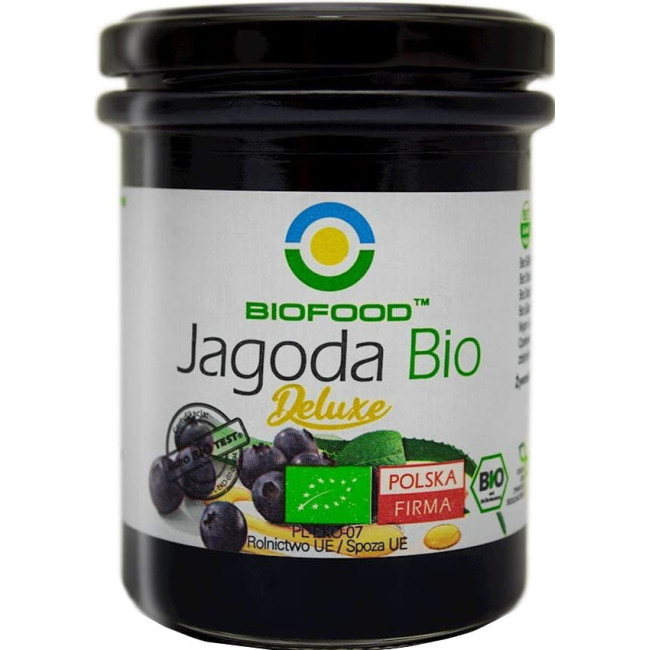 Afine de padure intregi in sirop de agave bio 200g Biofood