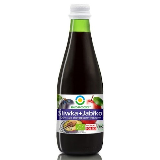 Suc de prune si mere bio 300ml Biofood