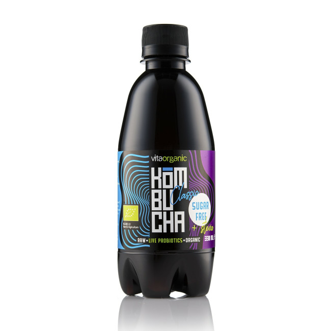 Kombucha clasic indulcita cu stevia bio 330ml Vita Organic