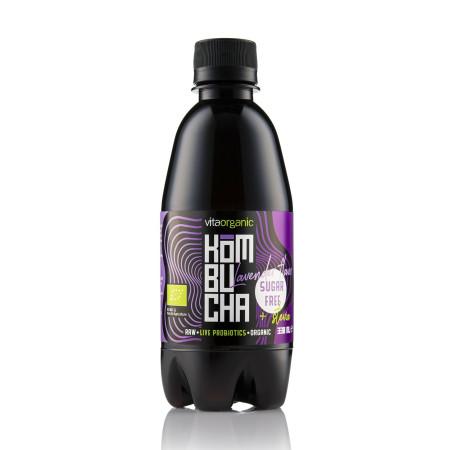 Kombucha cu lavanda indulcita cu stevia bio 330ml Vita Organic Kombucha cu lavanda indulcita cu stevia bio 330ml Vita Organic