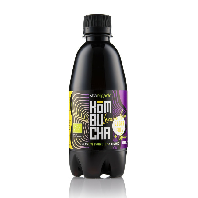 Kombucha cu lamaie indulcita cu stevia bio 330ml Vita Organic Kombucha cu lamaie indulcita cu stevia bio 330ml Vita Organic