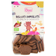 Biscuiti animalute cu spelta si cacao bio 100g Obio