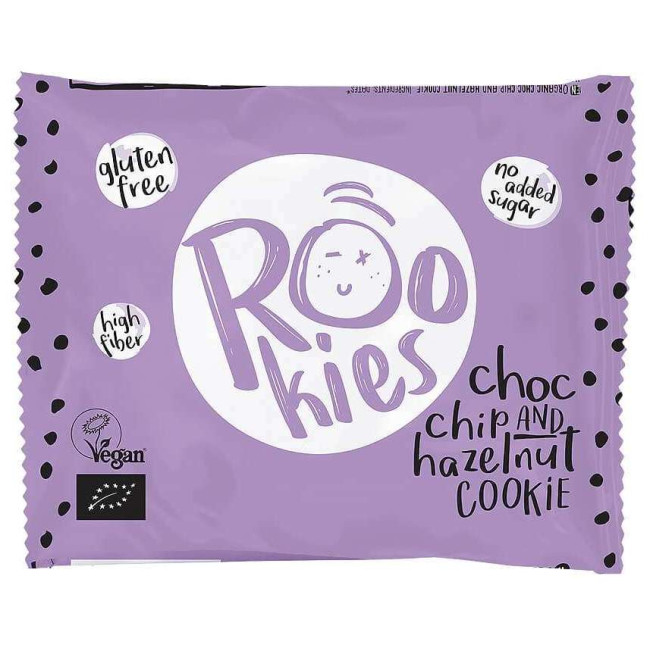 Rookies - Cookie cu ciocolata si alune BIO 40G Rookies - Cookie cu ciocolata si alune BIO 40G