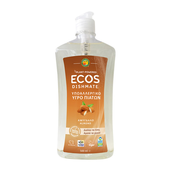 Detergent lichid pentru vase cu migdale 500ml Ecos