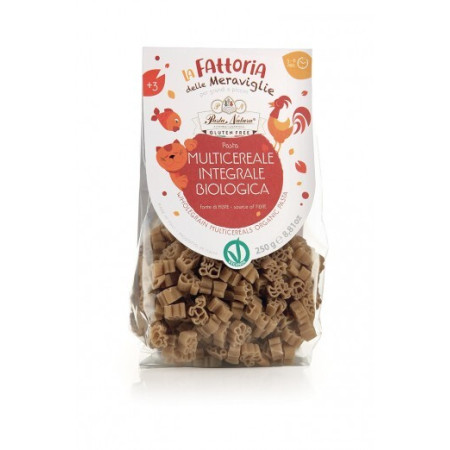 Paste integrale din multicereale fara gluten pentru copii, eco 250g Pasta Natura Paste integrale din multicereale fara gluten pentru copii, eco 250g Pasta Natura