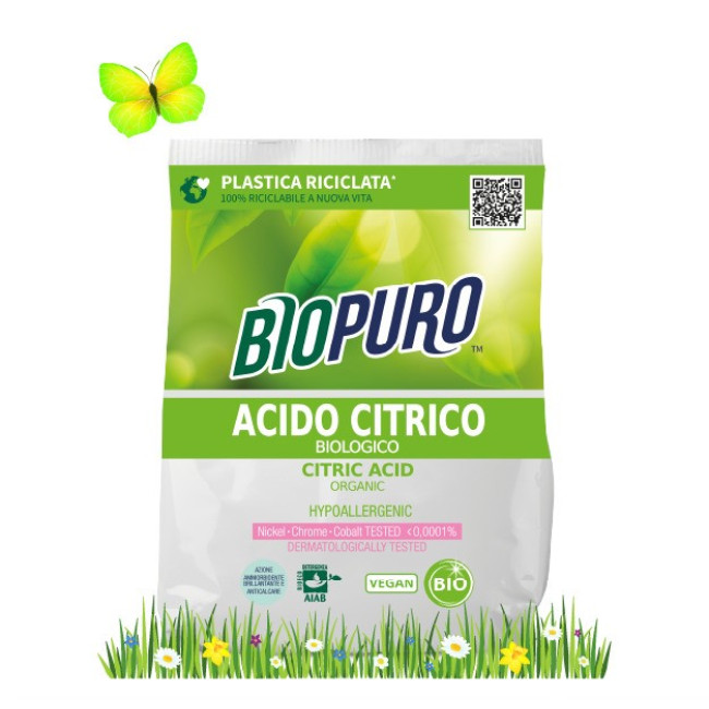 Acid citric pentru rufe hipoalergen ecologic 450g Biopuro