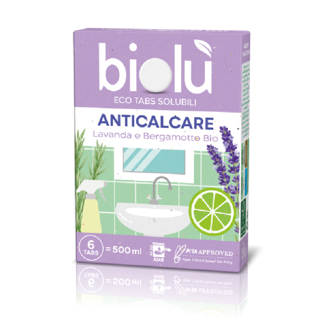 Tablete anticalcar cu lavanda si bergamota ecologice 6 bucati 14.24g Biolu Tablete anticalcar cu lavanda si bergamota ecologice 6 bucati 14.24g Biolu