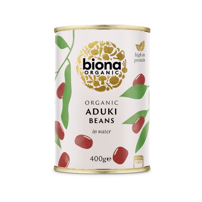 Fasole azuki boabe conserva bio 400g Biona Fasole azuki boabe conserva bio 400g Biona