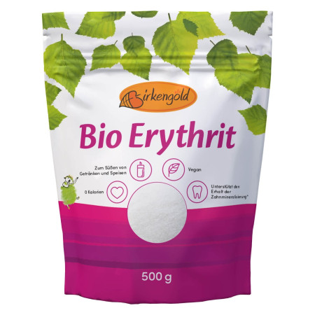 Erythritol indulcitor, bio, 500g, Birkengold