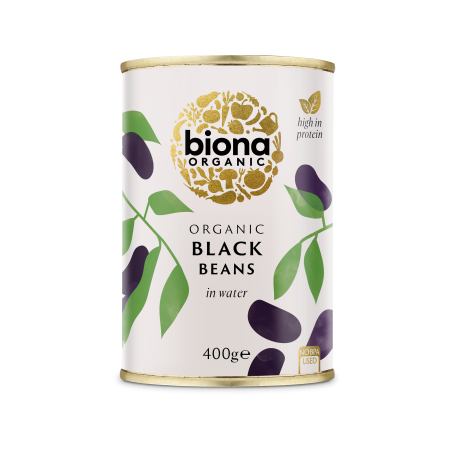 Fasole neagra boabe conserva bio 400g Biona Fasole neagra boabe conserva bio 400g Biona