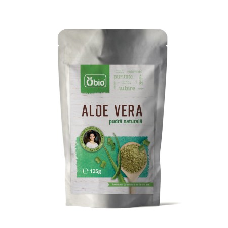 Aloe vera pulbere eco 125g OBIO Aloe vera pulbere eco 125g OBIO