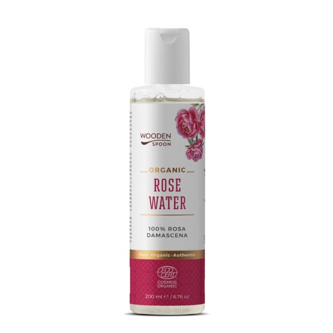 Apa de trandafir Rosa Damascena, bio, 200ml, Wooden Spoon