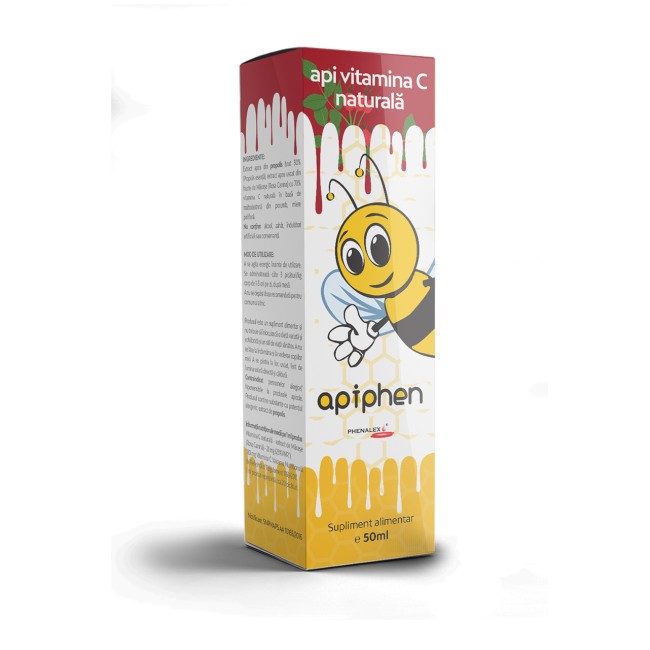 Apiphen api vitamina C naturala 50ml Phenalex