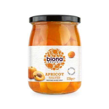 Caise in sirop de orez eco 570g Biona Caise in sirop de orez eco 570g Biona