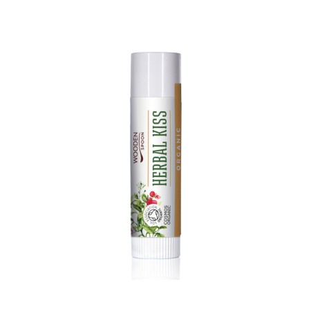 Balsam de buze, Herbal Kiss, bio, 4.3ml, Wooden Spoon Balsam de buze, Herbal Kiss, bio, 4.3ml, Wooden Spoon