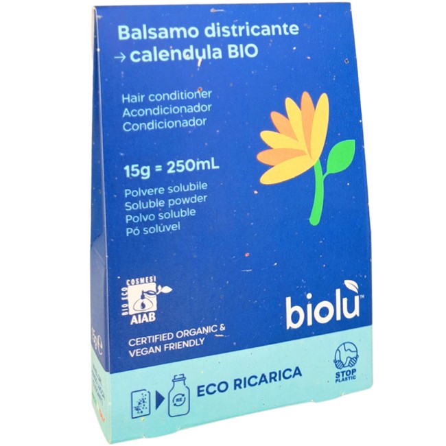 Balsam de par cu galbenele bio pudra 15g, eco-refill, Biolu