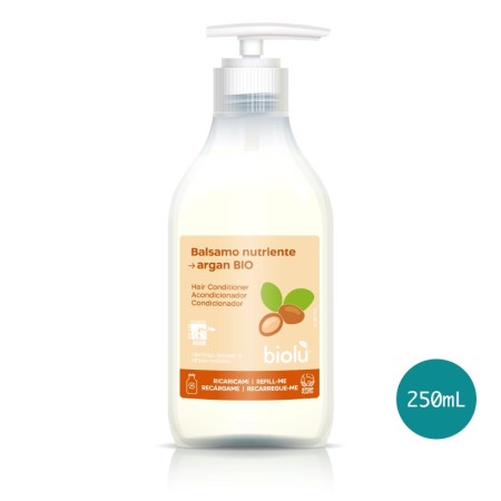 Balsam de par cu ulei de argan, bio, 250ml, Biolu Balsam de par cu ulei de argan, bio, 250ml, Biolu