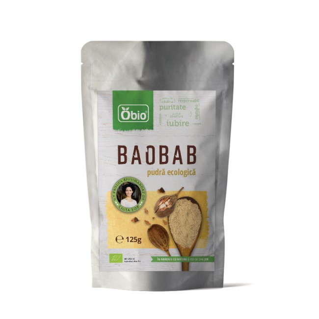 Baobab pulbere eco 125g OBIO Baobab pulbere eco 125g OBIO