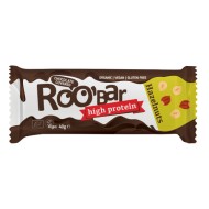 Baton proteic cu alune de padure invelit in ciocolata bio 40g Roobar