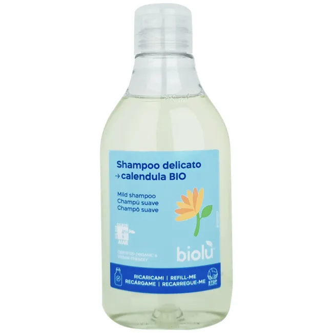 Sampon ecologic cu flori de portocal si galbenele, 250ml - Biolu Sampon ecologic cu flori de portocal si galbenele, 250ml - Biolu