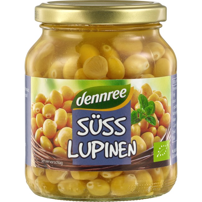 Boabe de lupin bio 340g Dennree