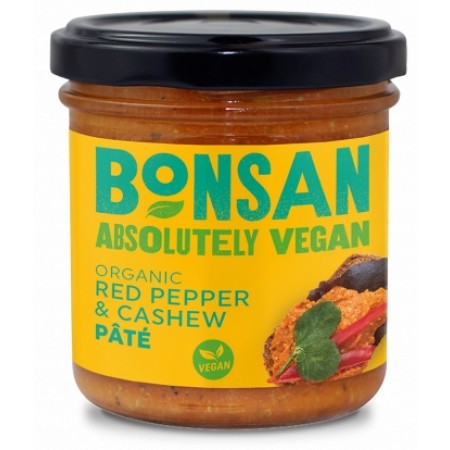 Crema tartinabila cu ardei rosu si caju eco 130g Bonsan Crema tartinabila cu ardei rosu si caju eco 130g Bonsan