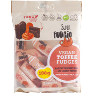 Caramele aroma toffee, bio, 100g, Super Fudgio
