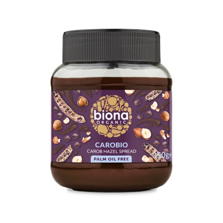 Crema Carobio cu alune de padure si roscove eco 350g Biona Crema Carobio cu alune de padure si roscove eco 350g Biona