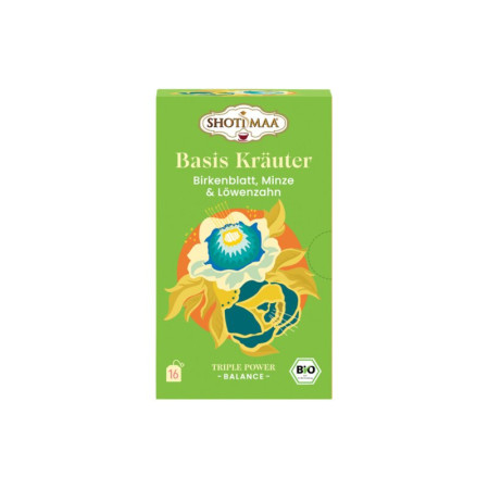 Ceai balance - essential herbs - frunze de mesteacan, menta creata si papadie bio 16dz x 2g 32g Shotimaa
