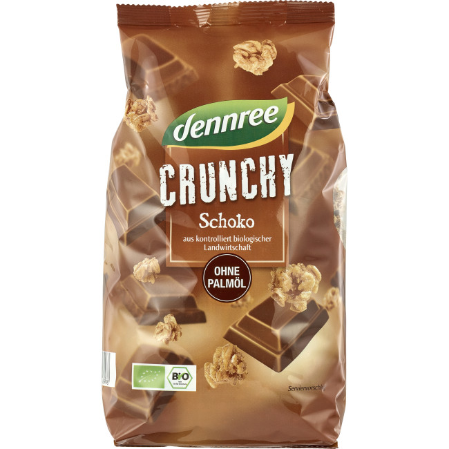 Cereale crunchy cu ciocolata bio 750g Dennree Cereale crunchy cu ciocolata bio 750g Dennree