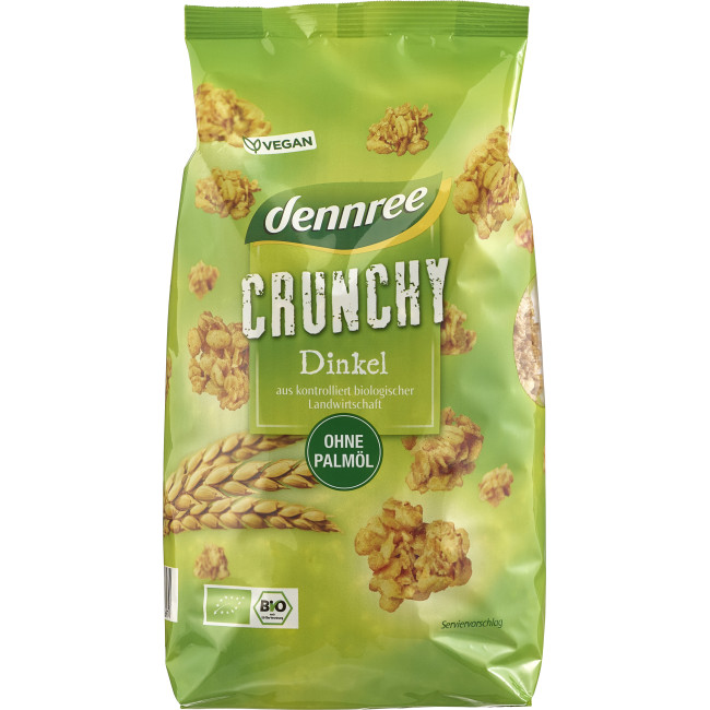 Cereale crunchy cu spelta bio 750g Dennree Cereale crunchy cu spelta bio 750g Dennree