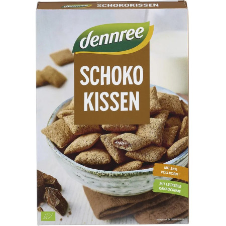 Cereale pernute umplute cu ciocolata bio 375g Dennree Cereale pernute umplute cu ciocolata bio 375g Dennree