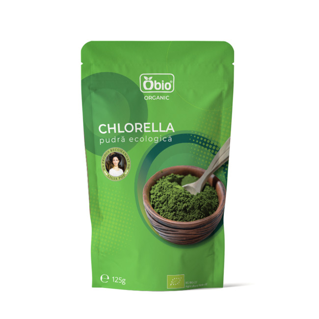 Chlorella pulbere eco 125g Obio