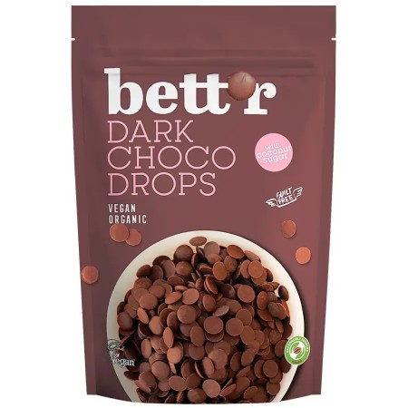Choco drops Dark bio 200g Bettr Choco drops Dark bio 200g Bettr