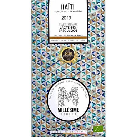 Ciocolata belgiana artizanala Speculoos, Haiti, eco 70g, Millesime Ciocolata belgiana artizanala Speculoos, Haiti, eco 70g, Millesime