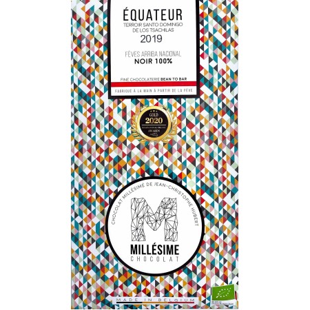 Ciocolata neagra 100%, belgiana, artizanala, Equateur, eco 70g, Millesime Ciocolata neagra 100%, belgiana, artizanala, Equateur, eco 70g, Millesime