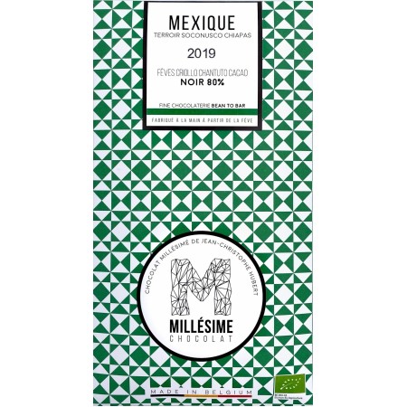Ciocolata neagra 80% belgiana, artizanala, Mexique, eco 70g, Millesime Ciocolata neagra 80% belgiana, artizanala, Mexique, eco 70g, Millesime