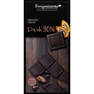 Ciocolata neagra 90% bio 70g Benjamissimo
