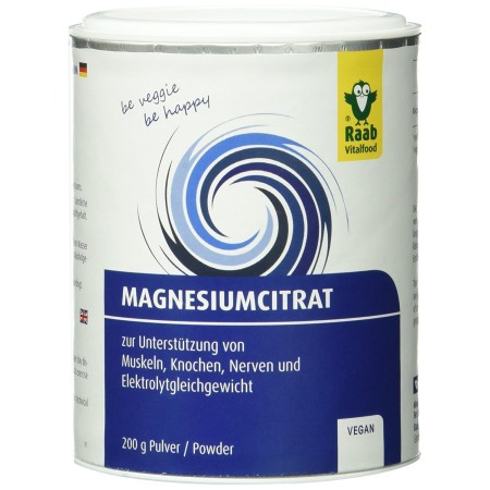 Citrat de magneziu pudra naturala 200g RAAB Citrat de magneziu pudra naturala 200g RAAB