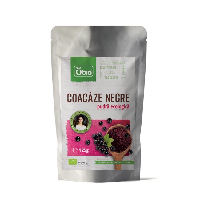 Coacaze negre pudra eco 125g OBIO Coacaze negre pudra eco 125g OBIO