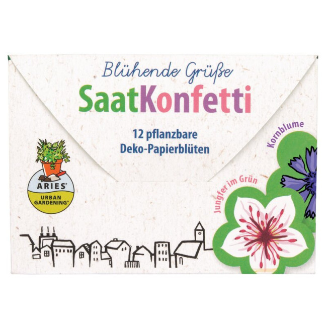 Confetti cu seminte de flori decorative bio 12 bucati Aries