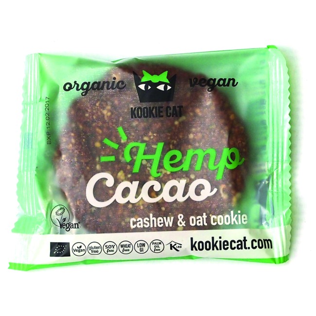 Cookie cu seminte de canepa si cacao fara gluten eco 50g