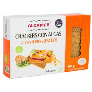 Crackers cu morcovi, ghimbir si alge marine bio 160g Algamar