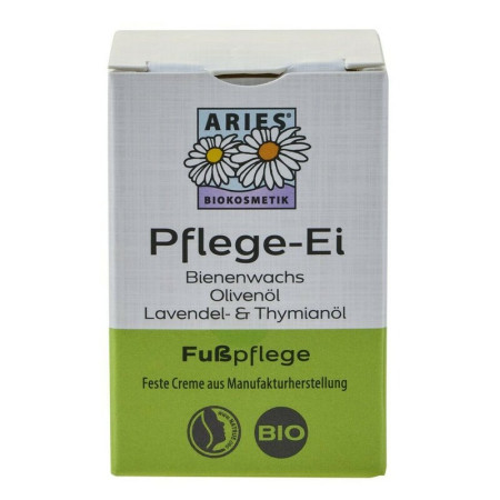 Crema solida pentru picioare cu ulei de masline, ceara de albine, ulei de lavanda si cimbru ecologica 50g Aries