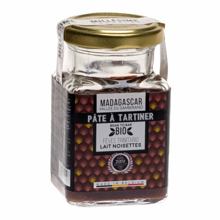Crema de ciocolata neagra belgiana, artizanala, Guatemala, eco 150g, Millesime Crema de ciocolata neagra belgiana, artizanala, Guatemala, eco 150g, Millesime