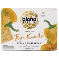 Crispbread felii crocante din secara integrala cu susan bio 200g Biona