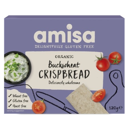 Crispbread (painici) din hrisca integrala fara gluten bio 120g Amisa Crispbread (painici) din hrisca integrala fara gluten bio 120g Amisa